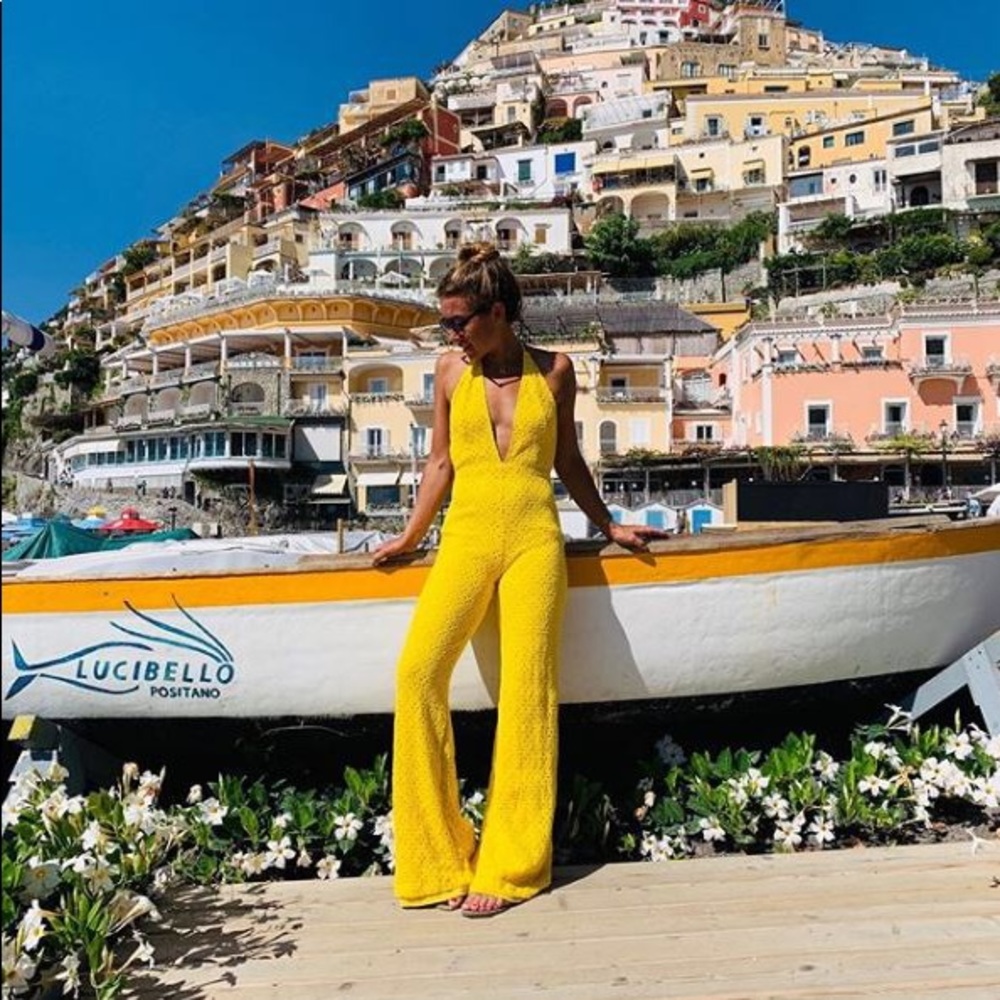 Nightcap Lima Crochet Jumpsuit, S